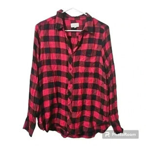 Womens red and black flannel!